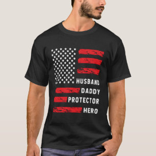 Camiseta Esposo Papi Protector Hero Padres Día De Papá