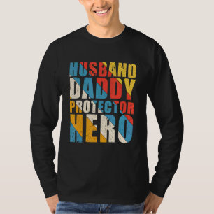 Camiseta Esposo Papi Protector Hero Padres Día de Regalo