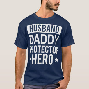 Camiseta Esposo Papi Protector Hero Padres Día Gracioso Gif