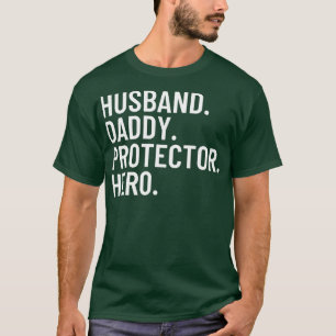 Camiseta Esposo Papi Protector Hero Padres Día Gracioso Gif