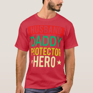 Camiseta Esposo Papi Protector Hero Padres Día Gracioso Gif