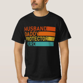 Camiseta esposo papi protector héroe día del padre para pap