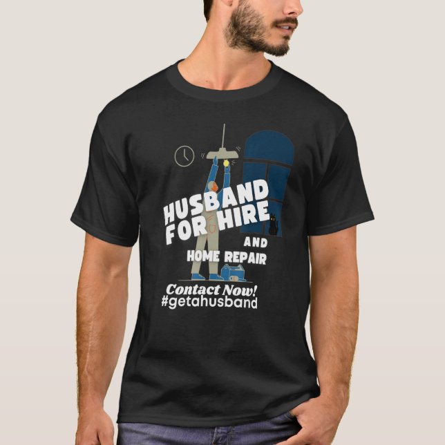 Camiseta Esposo Para Alquilar Reparación En Casa (Anverso)