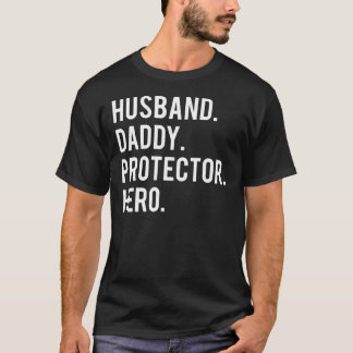 Camiseta Esposo protector de papá héroe T Shirt padre fresc