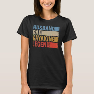 Camiseta Esposo Vintage Leyenda de Remo en Kayak Padre Barc