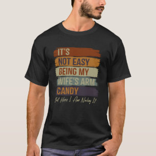 Camiseta Esposo vintage no es fácil ser el brazo de mi espo