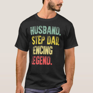 Camiseta Esposo vintage Paso Dad Leyenda de esgrima