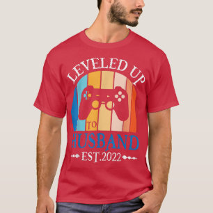 Camiseta Esposo Y Boda De Esposa De Gamer Alcanzado Al Mari