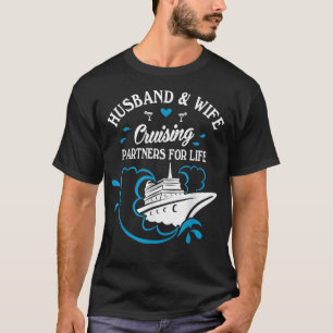 Camiseta Esposo y Esposa Adorables Compañeros de Crucero pa