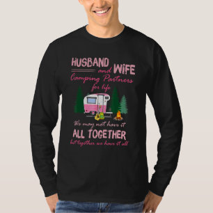 Camiseta Esposo Y Esposa Camping Partners Para El Cotismo D