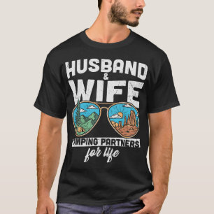 Camiseta Esposo Y Esposa Camping Partners Para La Vida