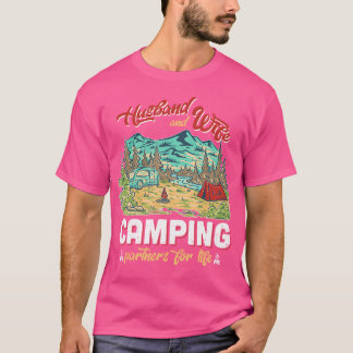 Camiseta Esposo Y Esposa Camping Partners Para La Vida