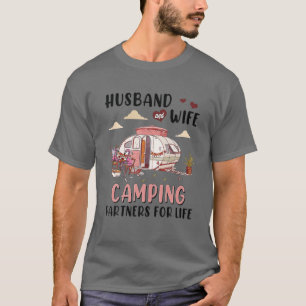 Camiseta Esposo Y Esposa Camping Partners Para La Vida