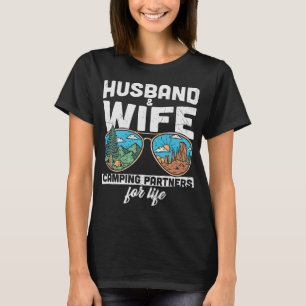 Camiseta Esposo Y Esposa Camping Partners Para La Vida