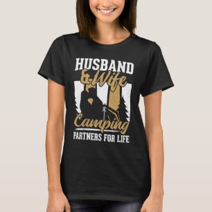 Camiseta Esposo Y Esposa Camping Partners Para La Vida 1