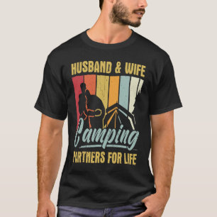 Camiseta Esposo Y Esposa Camping Partners Para La Vida 2