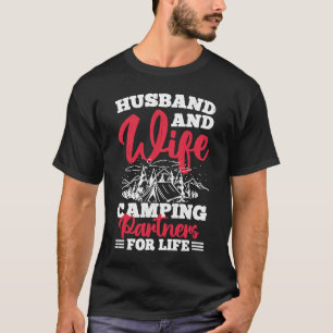 Camiseta Esposo Y Esposa Camping Partners Para La Vida 3