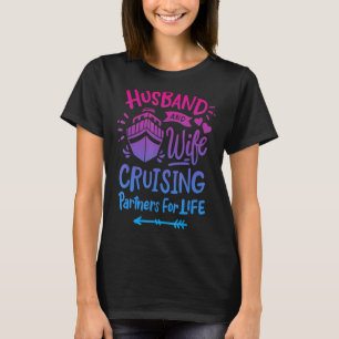 Camiseta Esposo y esposa compañero de crucero para parejas 