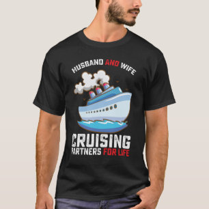 Camiseta Esposo y Esposa Compañeros de Crucero de por Vida