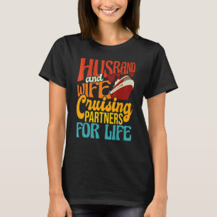 Camiseta Esposo y esposa compañeros de crucero para toda la