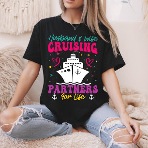 Camiseta Esposo Y Esposa Compañeros De Crucero Para Toda La