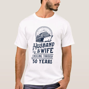 Camiseta Esposo Y Esposa Cruise Partners 50 Years 50Th Ann