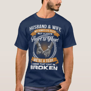 Camiseta Esposo Y Esposa No Siempre Ojo A Ojo Sino Corazón