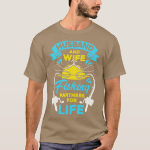 Camiseta Esposo Y Esposa, Socios De Pesca Para La Vida