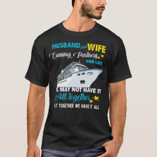 Camiseta Esposo y esposas viajando como socios para la vida
