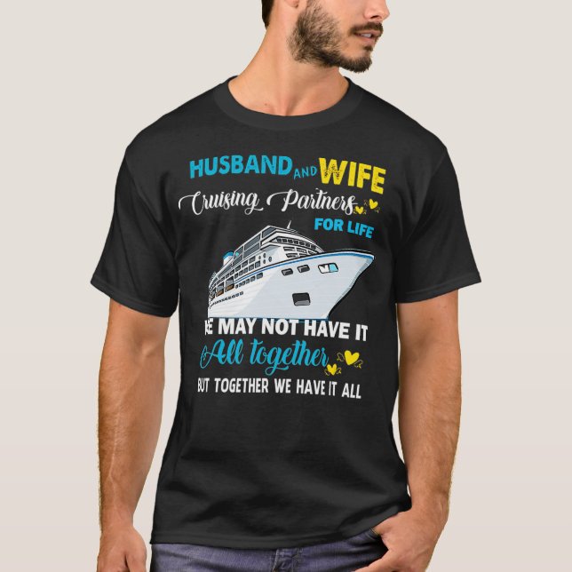 Camiseta Esposo y esposas viajando como socios para la vida (Anverso)