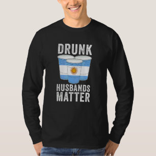 Camiseta Esposos Borrachos Importan Bandera Argentina Bebie