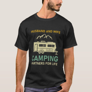 Camiseta Esposos y esposas camping compañeros de vida