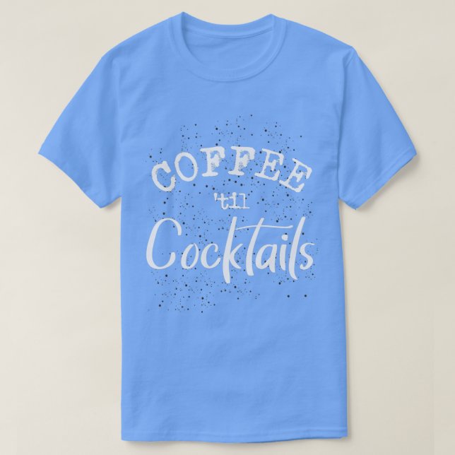 Camiseta espresso del amante de los cócteles de café (Diseño del anverso)