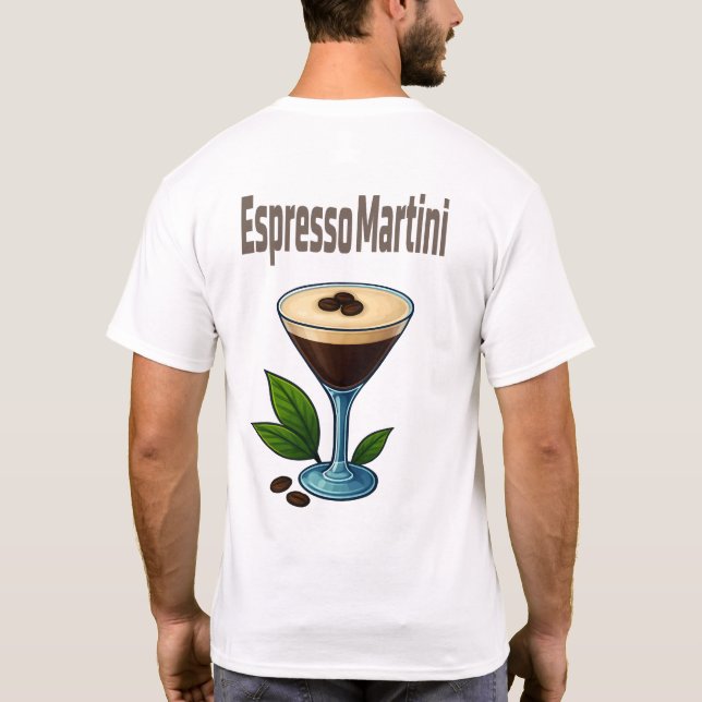 Camiseta Espresso Martini T-Shirt – Bold Coffee Cocktail (Reverso)