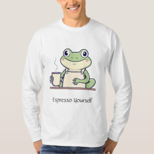 Camiseta Espresso tu misma rana Tee masculino