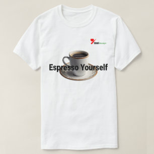 Camiseta "Espresso tú mismo" café divertido amores a la cam