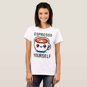 Camiseta Espresso tú mismo - Gracioso diseño de café de art