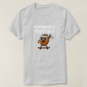 Camiseta Espresso Tú Mismo Patinadora de Café de Dibujos An