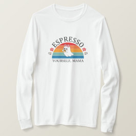 Camiseta Espresso tu propia mamá - Fantasma arco iris retro
