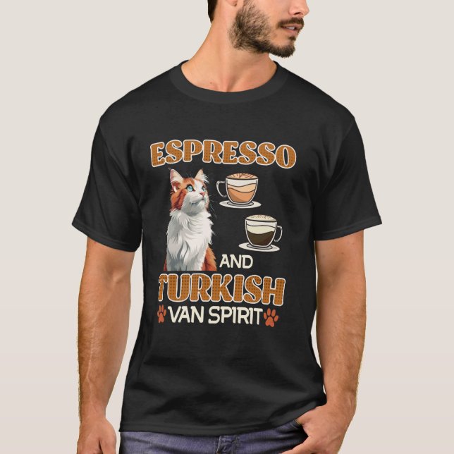 Camiseta ESPRESSO Y ESPÍRITU DE VAINILLA TURCA Cat Daddy Co (Anverso)