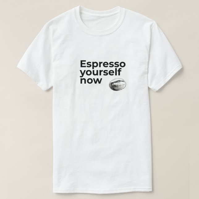 Camiseta Espresso ya mismo café con café (Diseño del anverso)