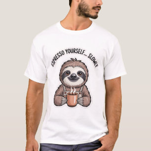 Camiseta Espresso Yourself Slowly Perezoso Diver