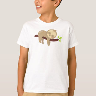 Camiseta Espuma Cuta, Lenta Bebé, Lazy Sloth, Eslora Durmie