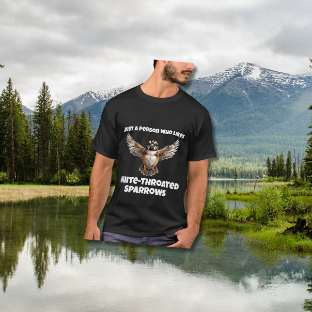 Camiseta Espuma de garganta blanca con las alas abiertas (Subido por el creador)