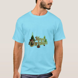 Camiseta Espuma de Navidades dorados - Árbol festivo