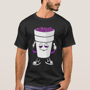 Camiseta Espuma de poliestireno de doble copa Codeine púrpu