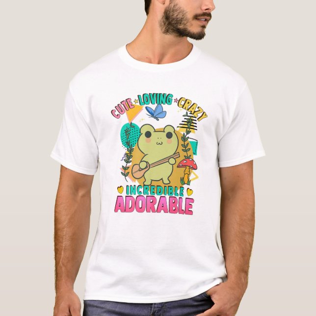 Camiseta Espuma de rana anime - Cute Kawaii - Amo Loco A (Anverso)