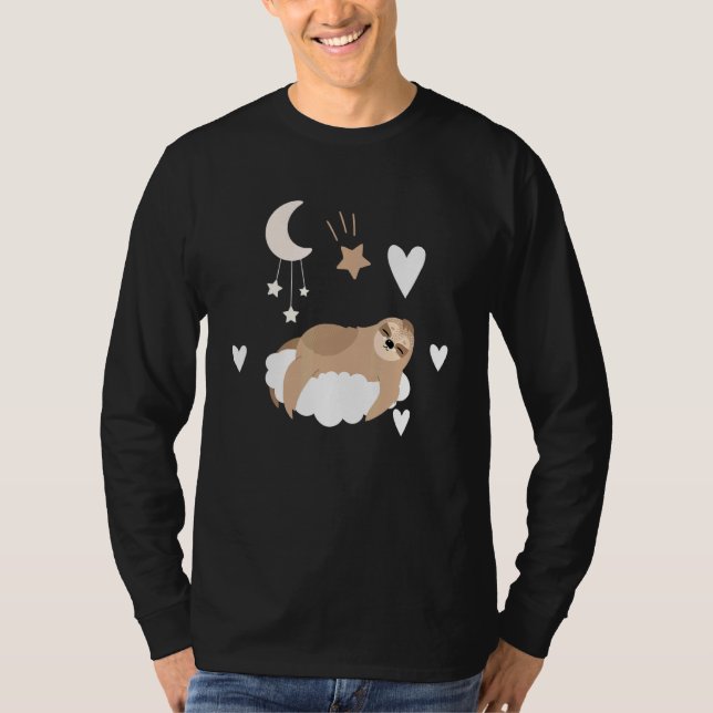 Camiseta Espuma Durmiendo Sobre Nubes Leche Leche Animal (Anverso)