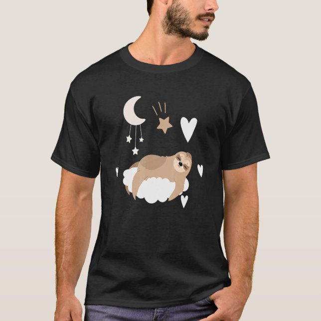 Camiseta Espuma Durmiendo Sobre Nubes Leche Leche Animal (Anverso)