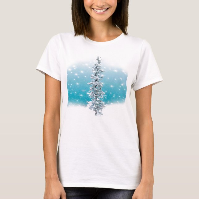 Camiseta Espuma helada helada azul ártico evergreen (Anverso)